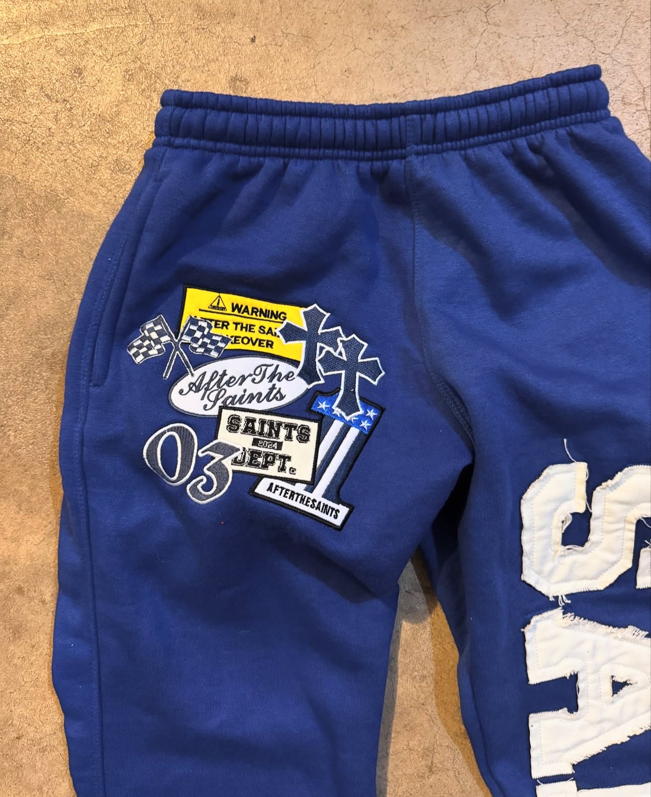 Saints Blue Sweatpants