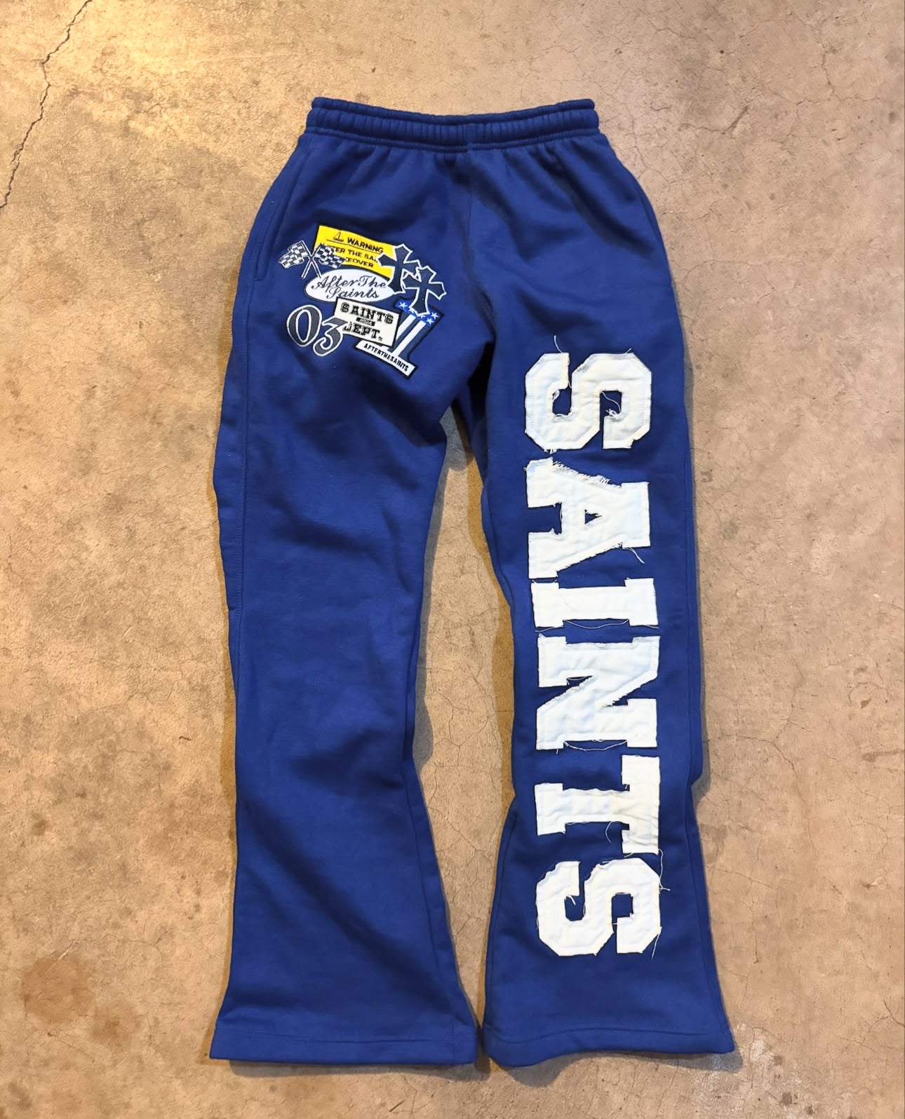 Saints Blue Sweatpants