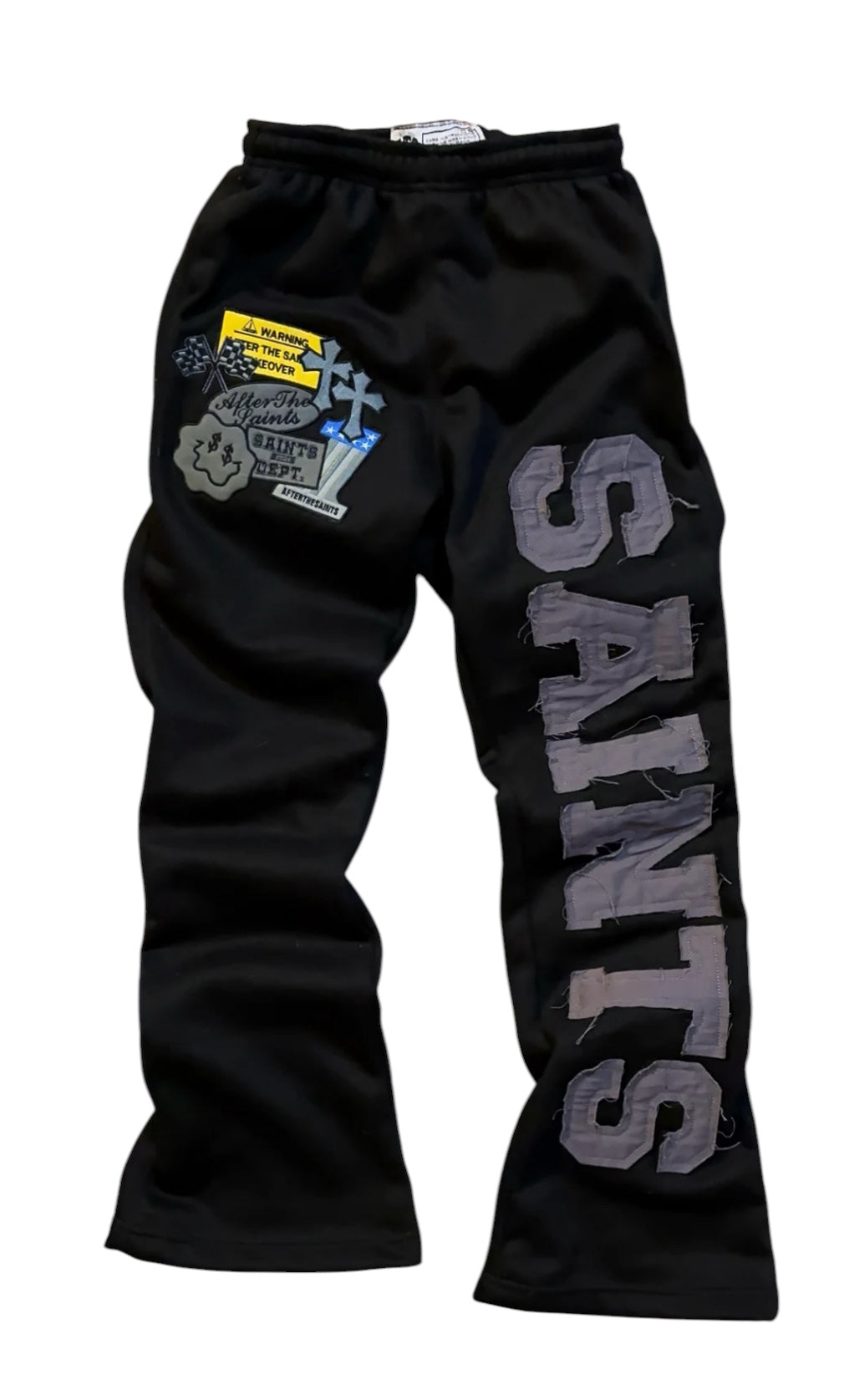 Saints Black Sweatpants